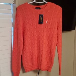 Women's Pink polo sweater